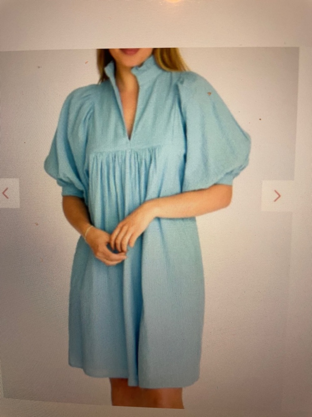 Never a Wallflower puff sleeve dress sz M - Picture 7 of 7